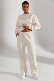 Principal - Wide Leg Joggers in Heather Oat