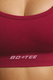 Streamline - Strappy Define Luxe Sports Bra in Raspberry