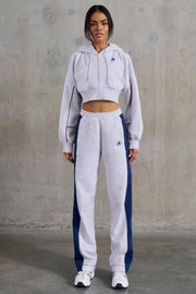 Elite - Wide Leg Sweatpants in Heather Grey