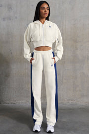 Elite - Wide Leg Sweatpants in White