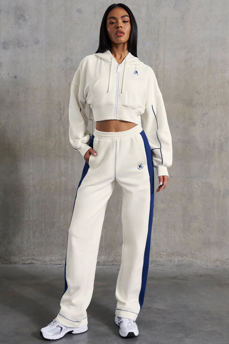 Elite - Wide Leg Sweatpants in White