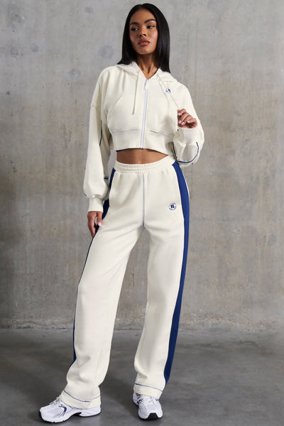 Elite - Wide Leg Sweatpants in White