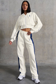 Elite - Wide Leg Sweatpants in White