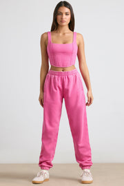 Devotion - Oversized Joggers in Hot Pink