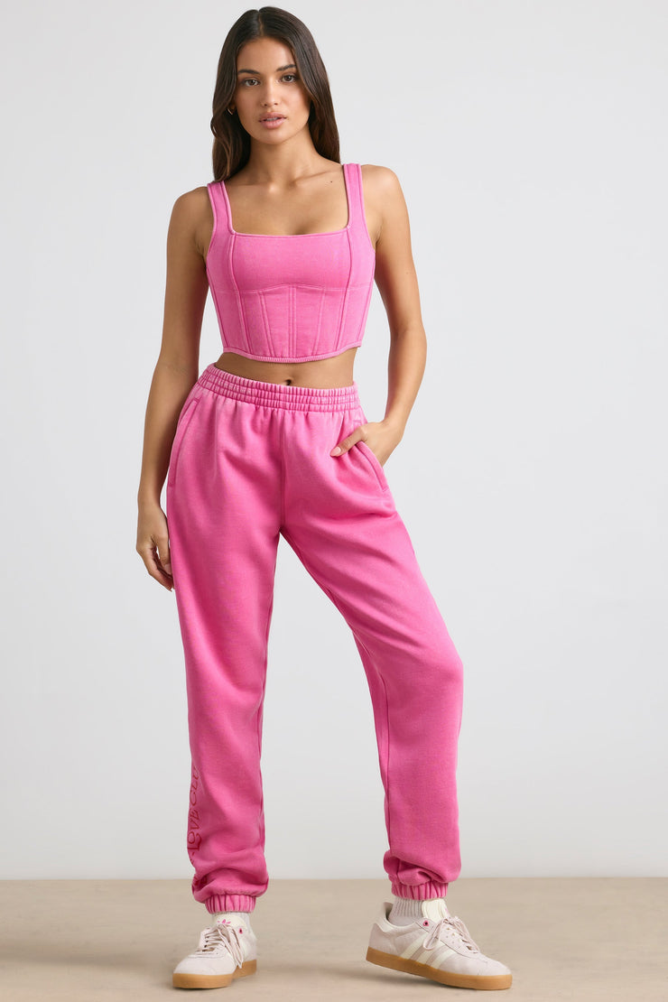 Devotion - Oversized Joggers in Hot Pink