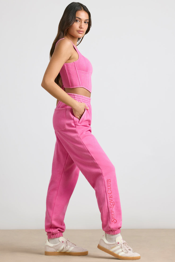 Devotion - Oversized Joggers in Hot Pink