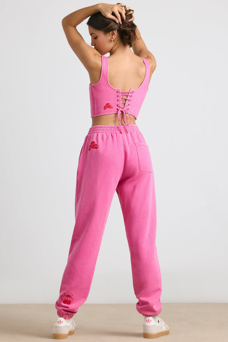 Devotion - Oversized Joggers in Hot Pink